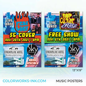 Music Poster Examples 13"x19"